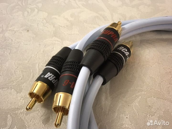 Аудио кабель Supra 2RCA-2RCA 1метр