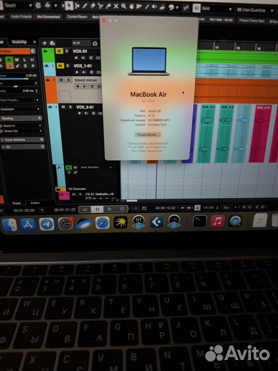 Apple macbook air 13 2020 m1 8gb 256