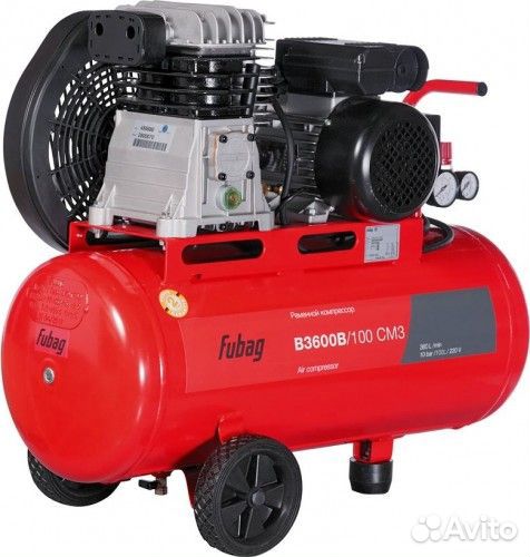 Компрессор B3600B/100 CM3 (360 л/мин 100л 10бар 2.2кВт) fubag