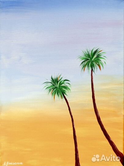 Картина южный пейзаж