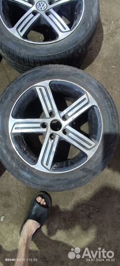 Колеса в сборе r16 летние skoda wv