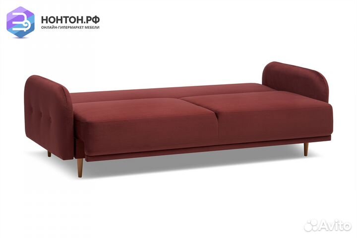 Диван книжка Париж бордовый