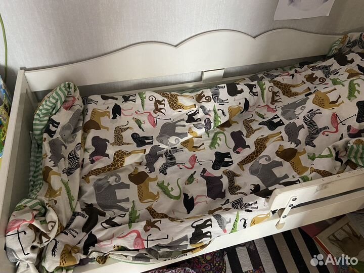 Детская кровать IKEA с матрасом 70 160