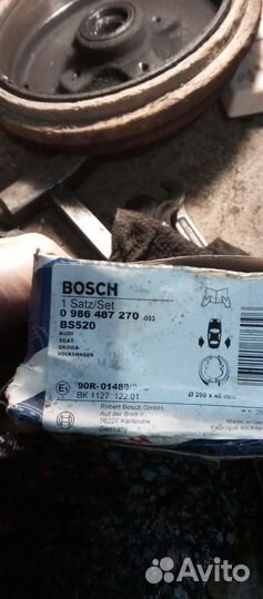 Тормозные колодки задние на wv golf, passat