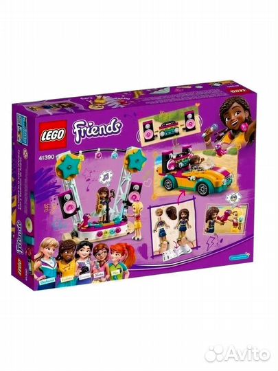 Lego Friends 41390 Машина со сценой Андреа Рокси
