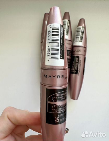 Тушь Maybelline Lash Sensational 2 шт оригинал