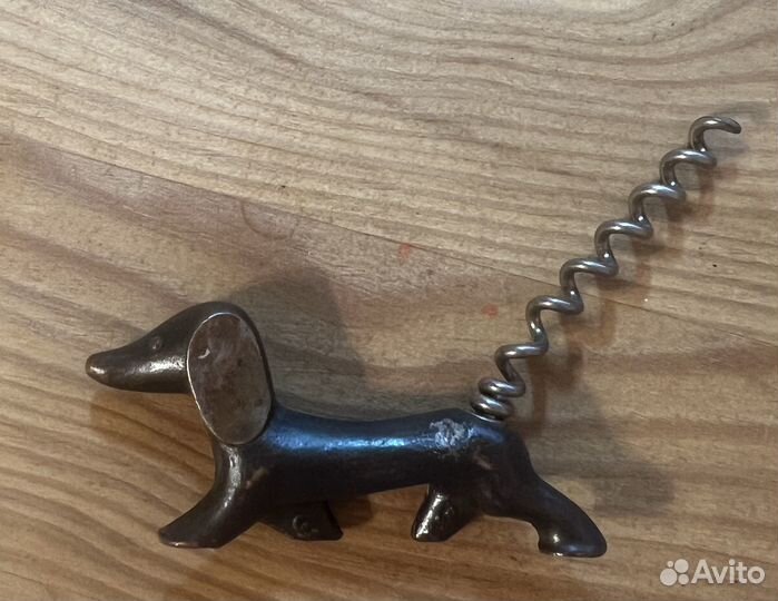 Штопор СССР такса бронза винтаж редкость