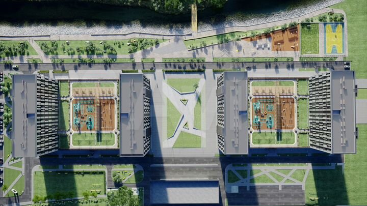 1-к. квартира, 61,6 м², 15/19 эт.