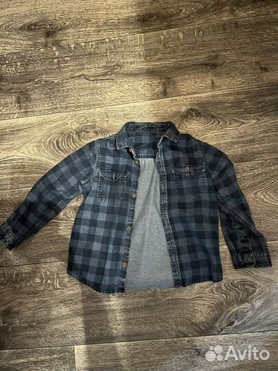 Джинсовая Рубашка для мальчика 104