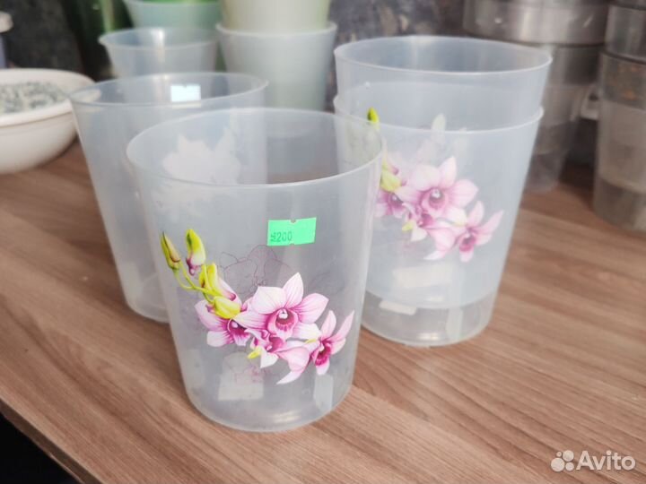 Горшки двойные, кашпо для орхидей