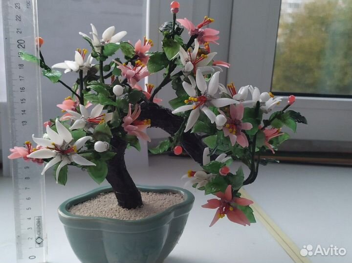 Дерево счастья из стекла и каменной крошки