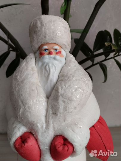 Дед мороз ватный СССР, елочные игрушки