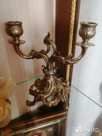 Подсвечники пара. Бронза