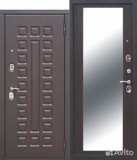 Входная металлическая дверь 10 см монарх Венге