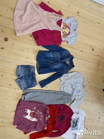 Пакет фирменных вещей для девочки 104 размер