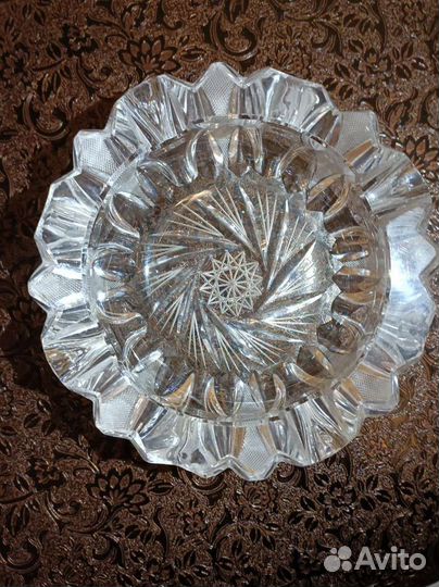 Пепельница Чехословакия Хрусталь