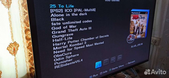 PlayStation 2 slim 32 гб игры с флешки 15 шт