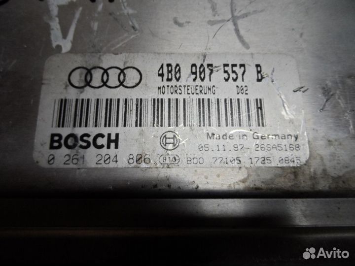 Блок управления двс Audi A6 C5 4B0907557B