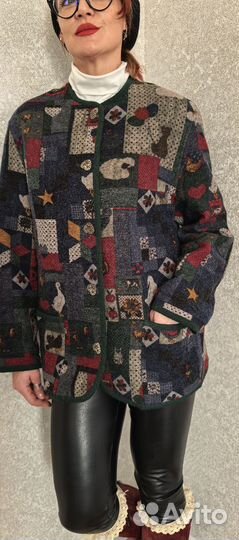 Шерстяной жакет пиджак с гусями Бавария