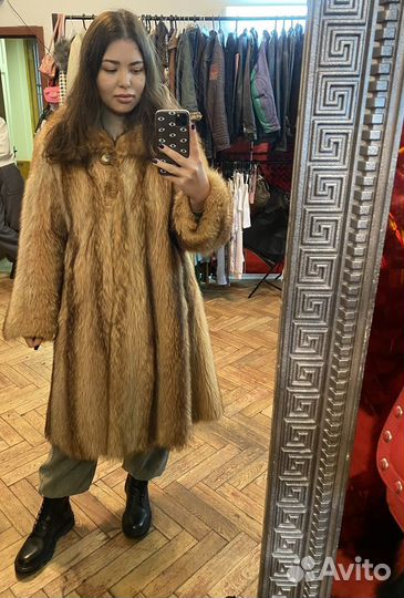 Винтажная шуба из Енота