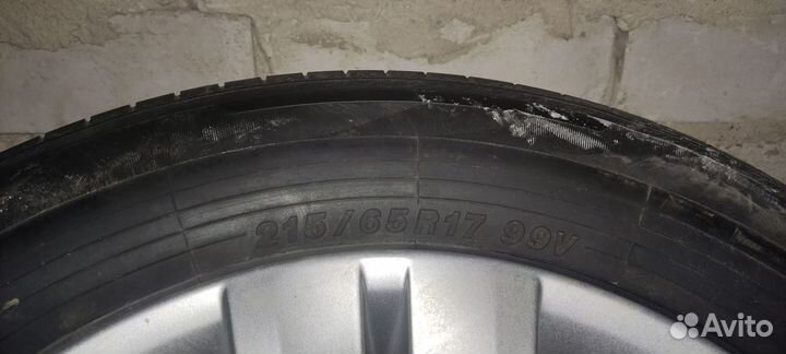 Колеса оригинал летние Skoda 215/65 r17