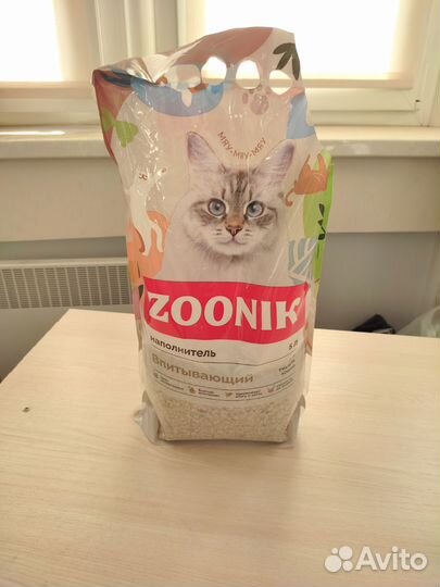 Наполнитель для кошачьего туалета минерал Zoonik