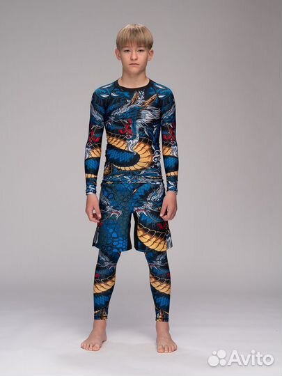 Детский Комплект рашгард для мма и единоборств
