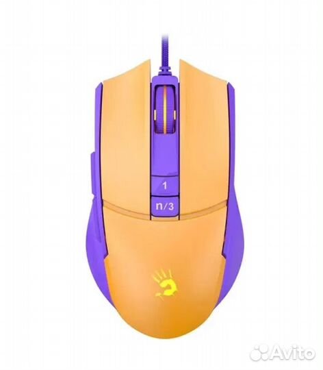 Игровая проводная мышь A4Tech Bloody L65 Max желты