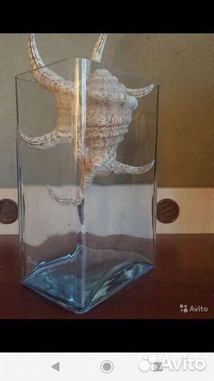 Модная ваза стекло и хрусталь, чайник