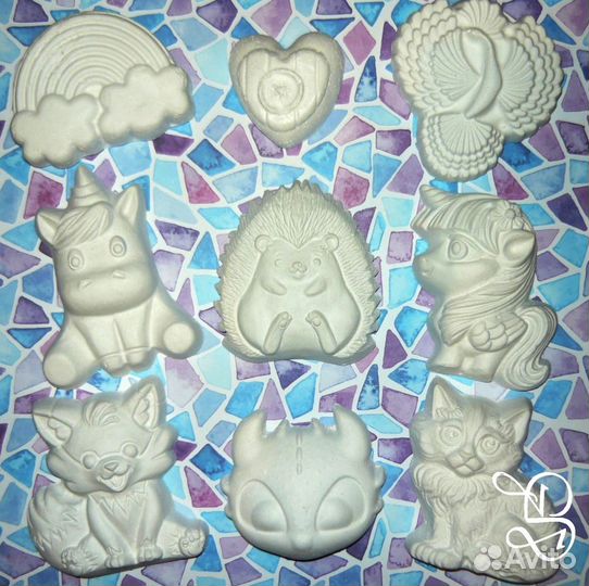 Фигурки из гипса для раскрашивания