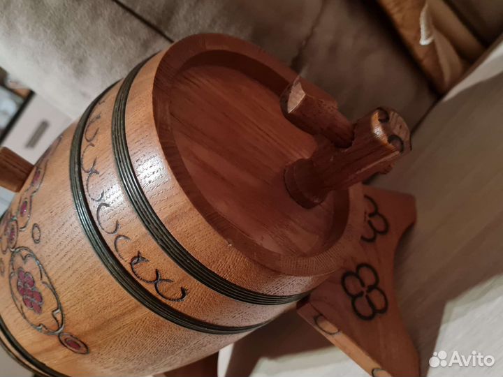 Бочонок деревянный сувенир