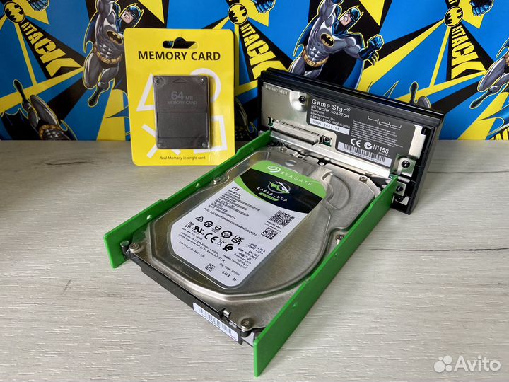 Sony PS2 FAT HDD Mode 720+ Лучших Игр Комплект
