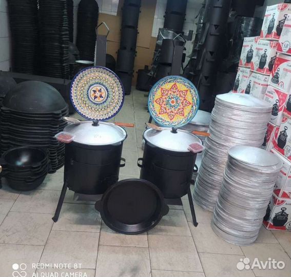 Казан чугунный и печь для Казана