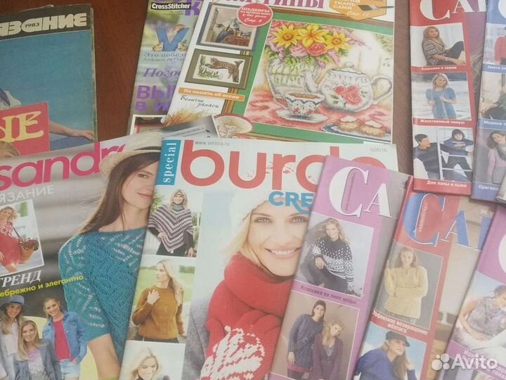 Журналы шитье, вязание, вышивка