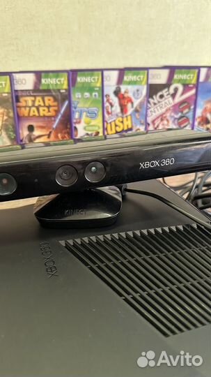 Xbox 360 + kinect и 8 игр