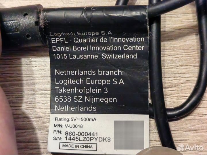 Веб-камера Logitech C505 HD Webcam (M/N: V-U0018)