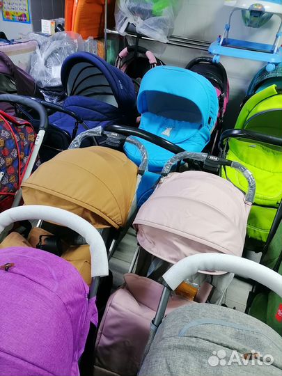 Коляска для новорождённого 2 в 1, полный комплект