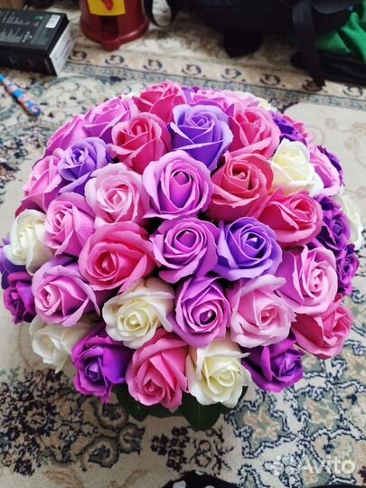 Букет цветов из мыла