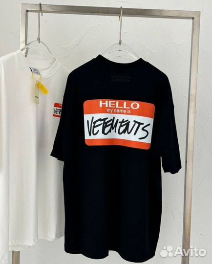 Футболка Vetements my name is