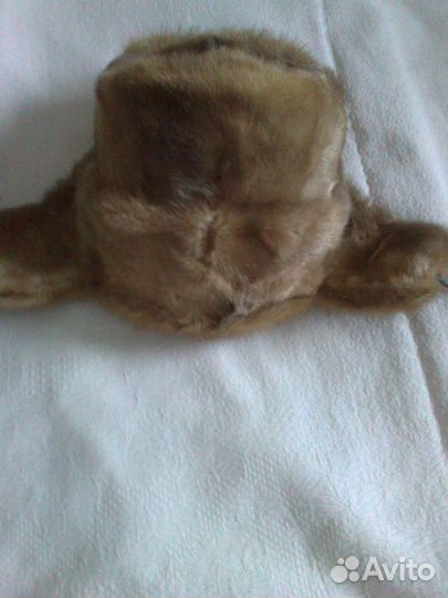 Шапка-ушанка норковая