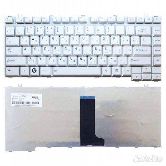 Клавиатура Toshiba A300 Серебро. Отп. в регионы