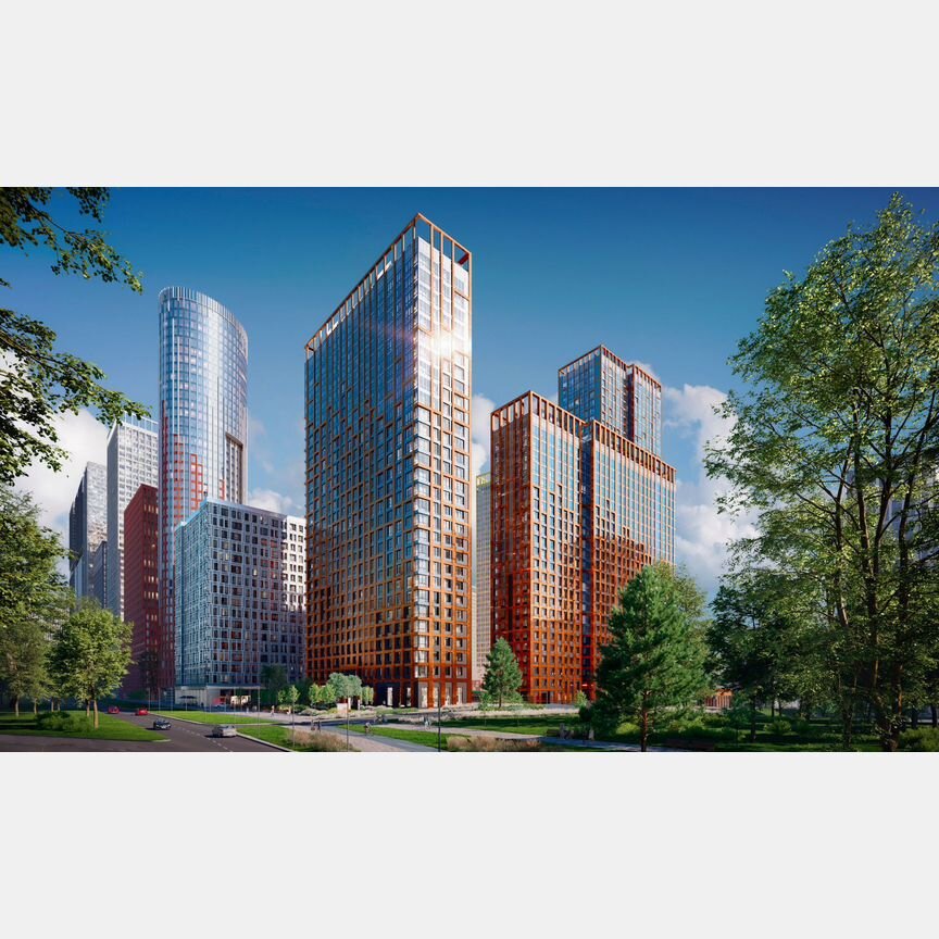 2-к. квартира, 76,8 м², 7/44 эт.