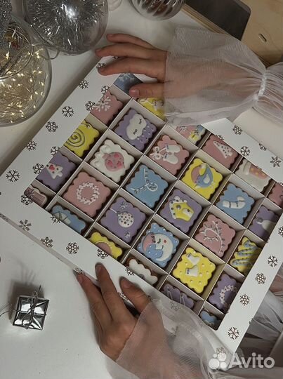 Пряники на заказ Адвент-календарь Новый год