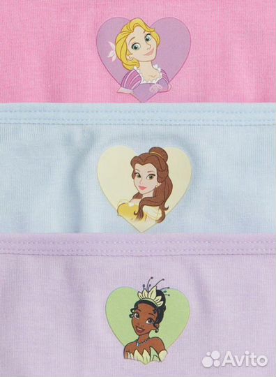 Новый hm Disney Трусы для девочки комплект 7 шт