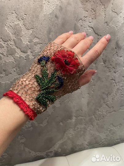 Театральные дизайнерские митенки ручной работы