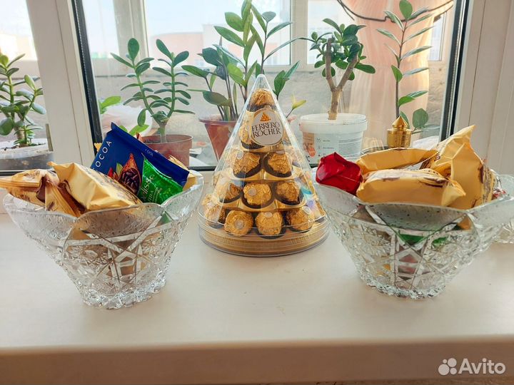 Салатник хрустальный 17см