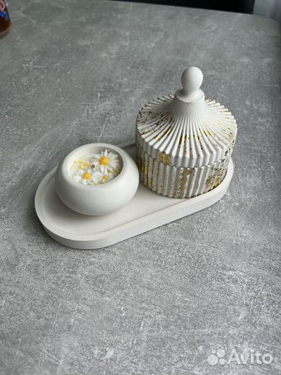 Гипсовая шкатулка