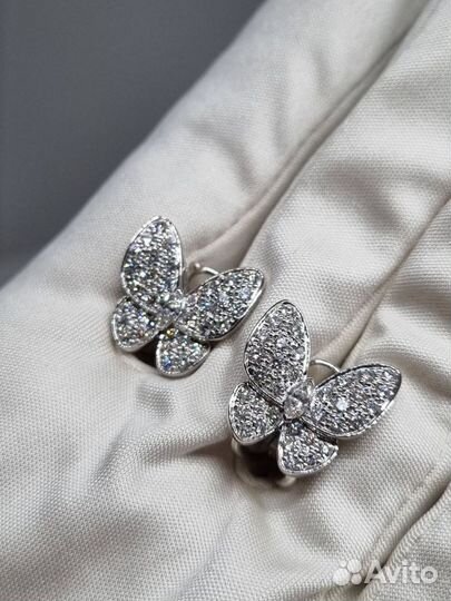 Серьги Van Cleef Two Butterfly