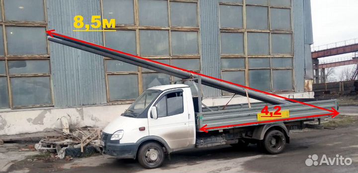 Грузоперевозки до 9м 2,5т Открытая Газель 4-6м