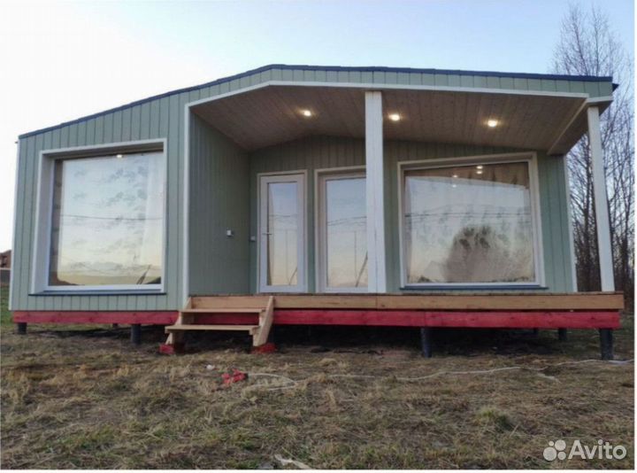 Каркасный всесезонный дом с доставкой 90 м кв, арт. бу-5334